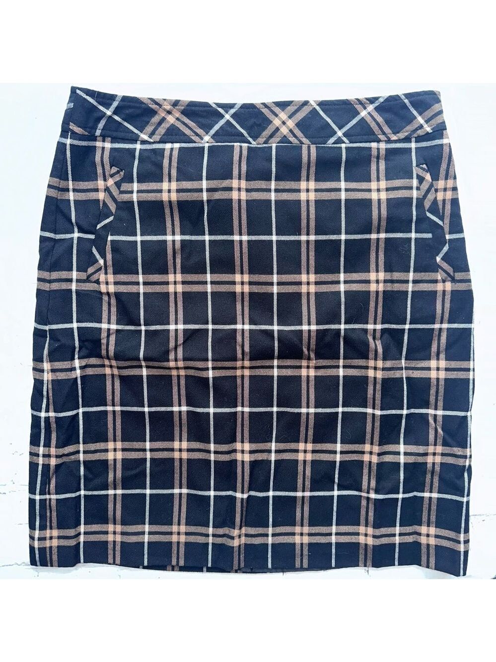 NWT Women’s Medium Laura Scott Lined Plaid Skirt
